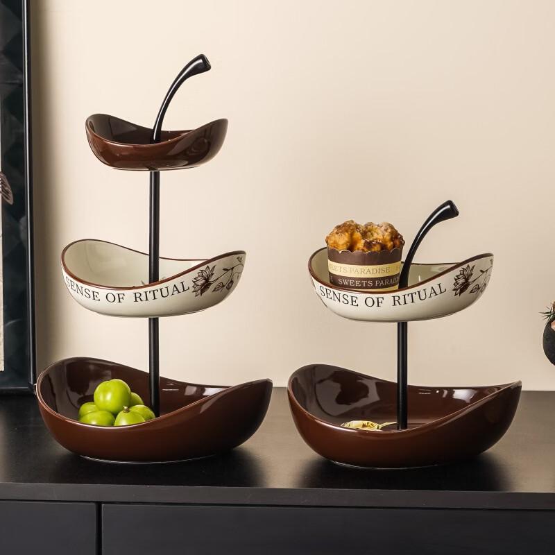 Elegant Multi-Tier Decorative Fruit and Snack Serving Tray