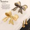 Vintage Cabinet Door Knobs Furniture Hardware Wardrobe Drawer Pulls Bow Tie Brass Handle  Window