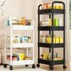 Practical Multi-Layer Mobile Trolley Rack Storage Organizer for Kitchen Bedroom Bathroom Baby Snacks Household Supplies Products