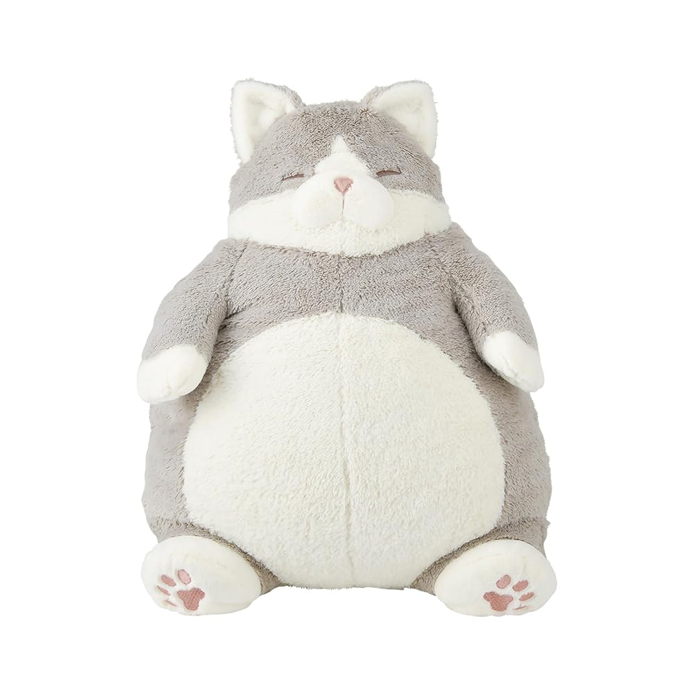 LIV HEART Cat Affirmation Hugging Pillow Black and White L S