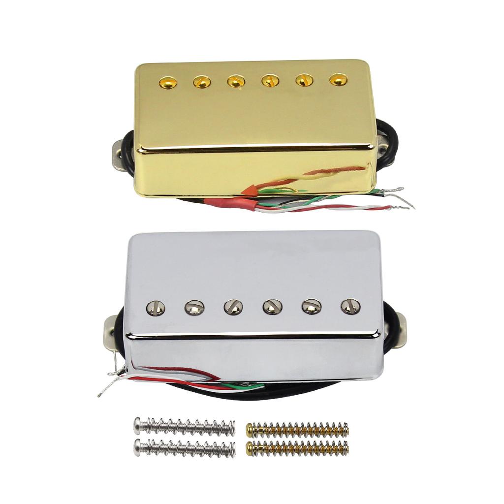 FLEOR 1PC LP Guitar Alnico 5 Humbucker Pickup 4-Conductors Neck or Bridge Electric Guitar Parts