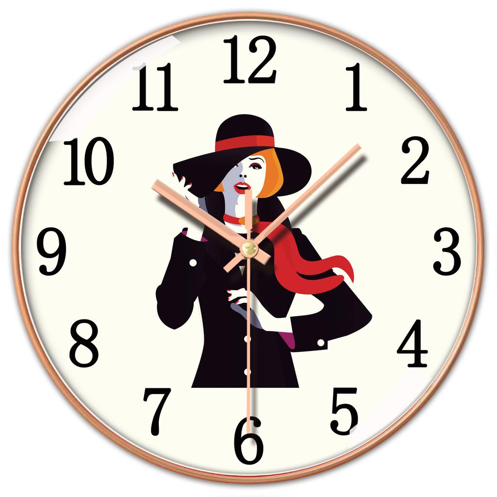 10 Zoll 25 Zentimeter Minimalistische Heim Stille Modeuhr Kreative Schlafzimmerdekoration Personalisierte Leichte Luxus Wanduhr