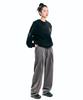 Descheuis One-Pleat Wide Fit Slacks_Charcoal