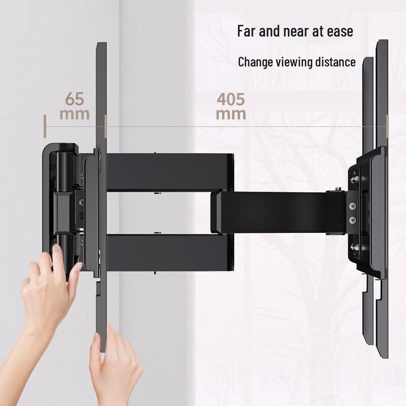 Junao 26-65 Inch Retractable Rotating TV Wall Mount