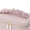 Francfranc Frill Vanity Pink Pouch, Small,