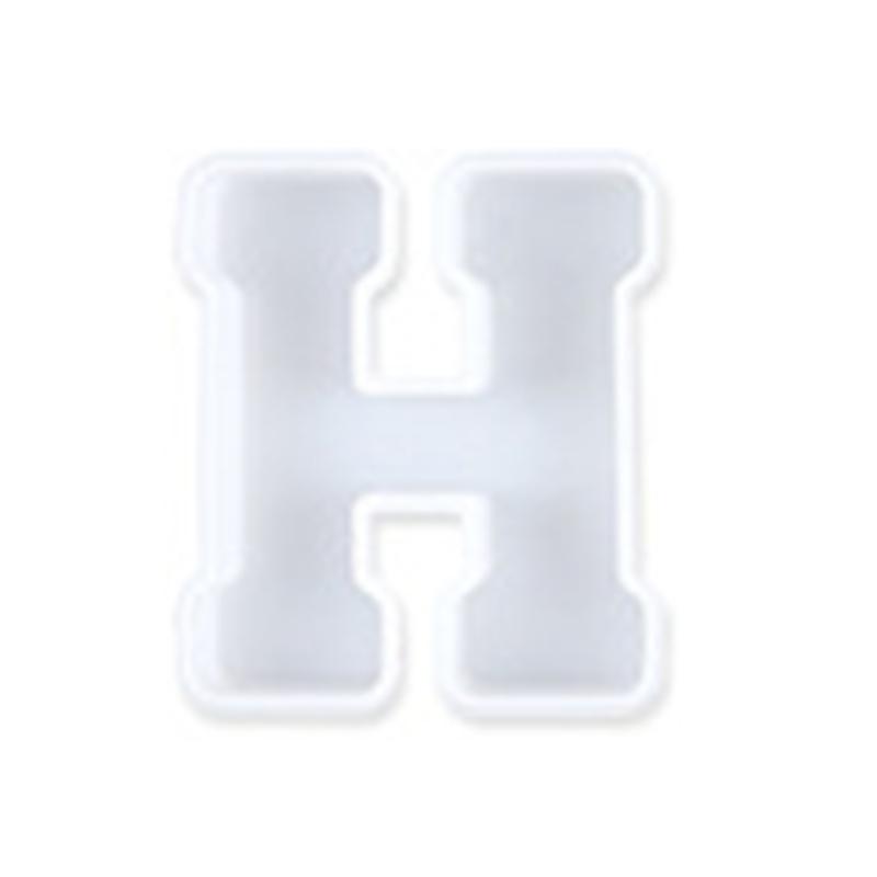 Alphabet Silicone Casting Mould Resin Letter Mold Keychain Pendant Capital Table Ornament Epoxy Mold DIY Jewelry Craft