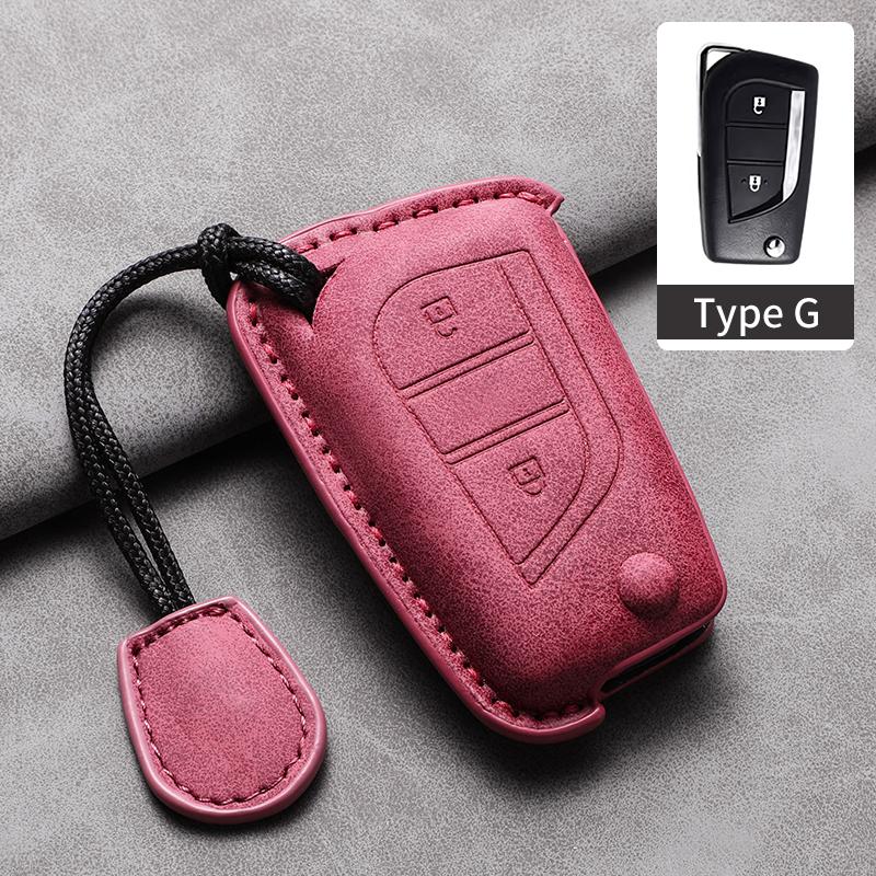 Car Key Case Cover For Toyota Aygo Yaris Highlander Corolla Camry RAV4 Levin Reiz Hilux Car Keychain Protector Shell Accessories