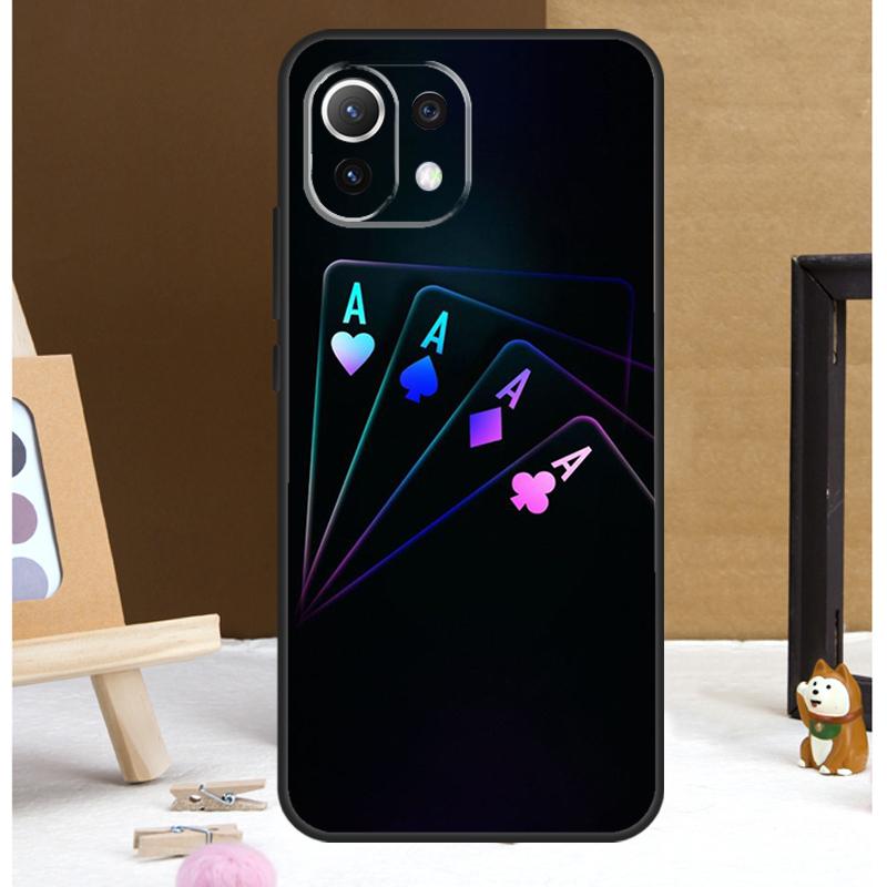 Dices Poker Casino Case For Xiaomi 13 14 15 Ultra 13T 14T 15T 17 Pro Max POCO X7 X3 X5 X6 F5 F6 F7 F8 Pro Cover