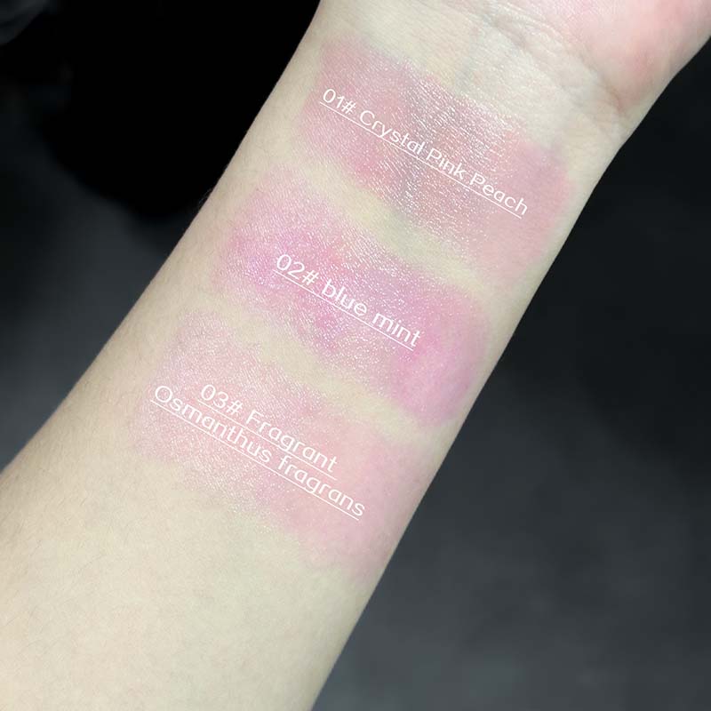 Trois Couleurs Nœud Papillon Rouge à Lèvres Changeant de Température Texture Gelée Baume à Lèvres Hydratant Pour Maquillage Quotidien