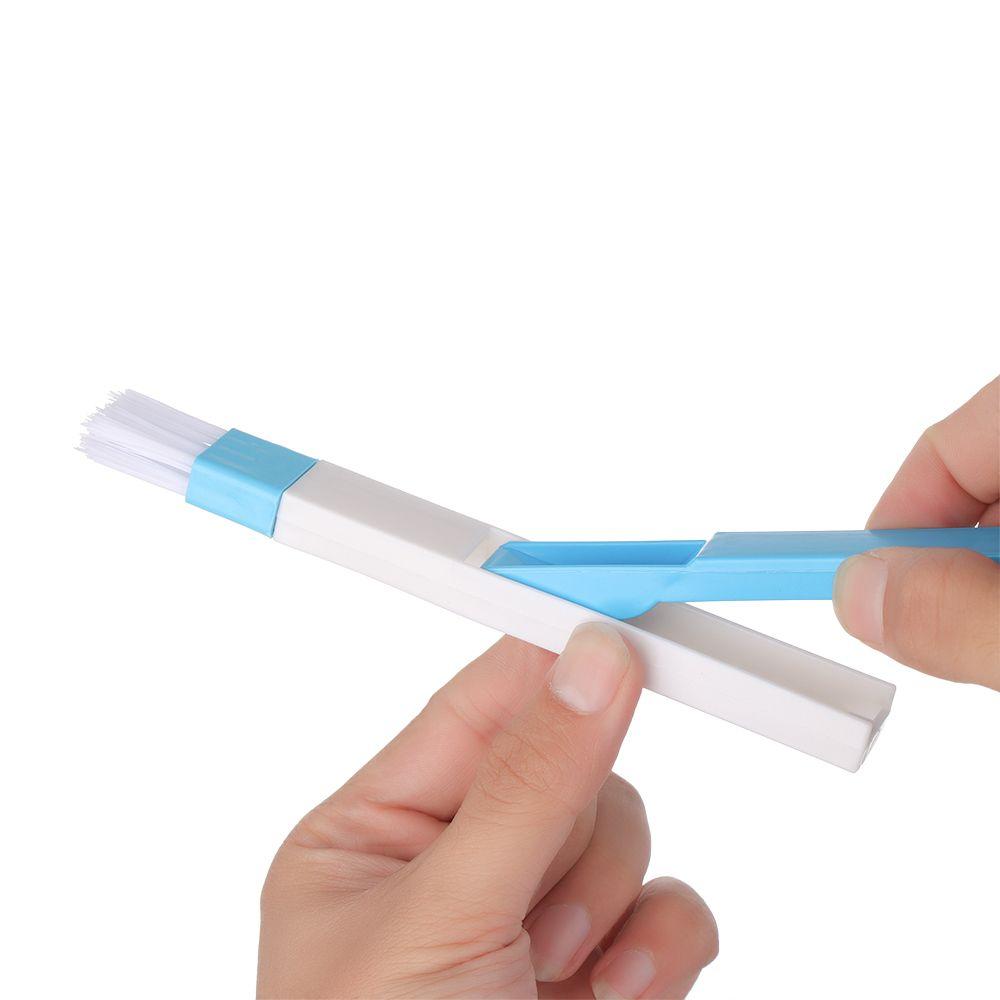Window Crevice Household  Home Dirt Remover Grooves Cleaning Tool Keyboard Brush Desk Set 2 In 1