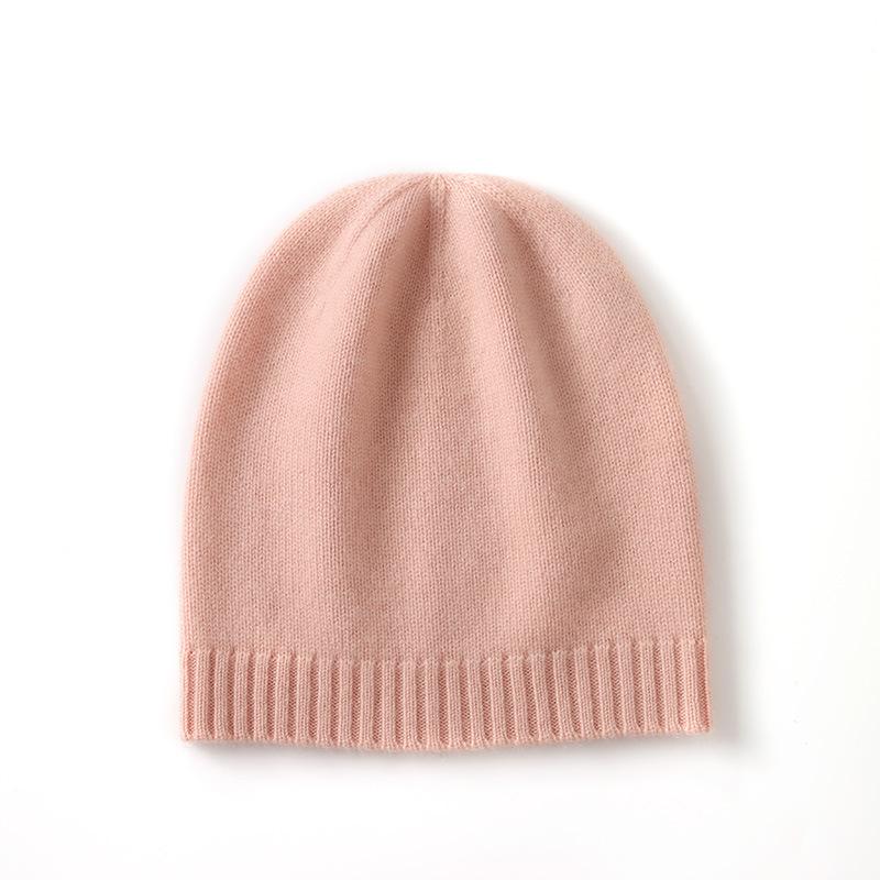 Soft Cashmere Hat Autumn and Winter New Style Unisex Casual Ear Protection Solid Color Hat Fashionable Knitted Hat
