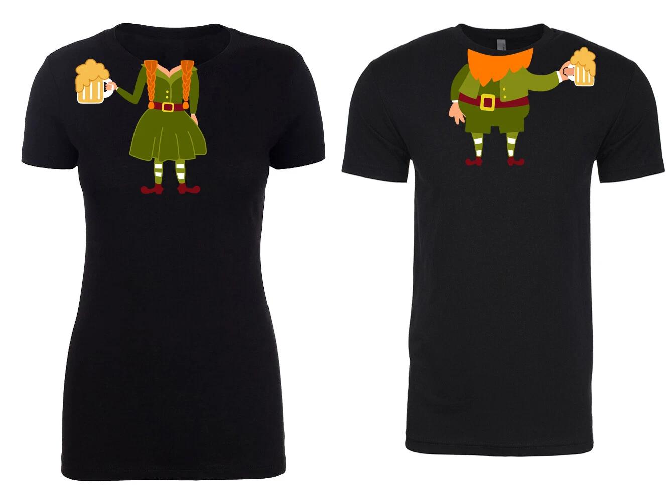 Couple T-Shirts, St. Patrick s T-Shirts, Matching Couple Outfits - Leprechaun S