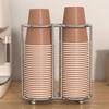 Multifunctional Disposables Cups Picker Stainless Steel Cup Storage Rack  Living Room