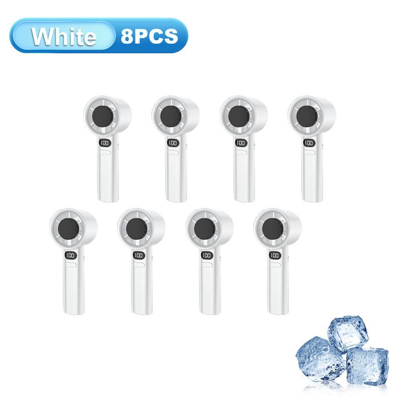 Portable Handheld Fan Usb Rechargeable Mini Fan With Digital Display Small Electric Fan For Outdoor Camping Office Home