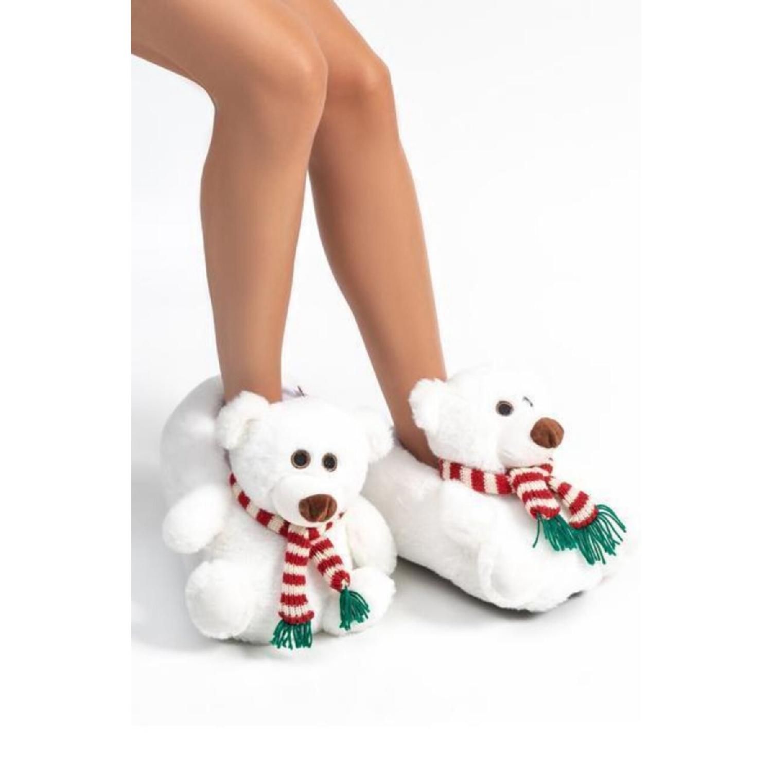 

Twigy Yy0292 Polar White Женские зимние тапочки Silent Base