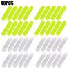 80-10Pcs Helmet Safety Warning Reflective Stickers Strip Waterproof High Visibility Reflector Tape for Night Riding Walking Car
