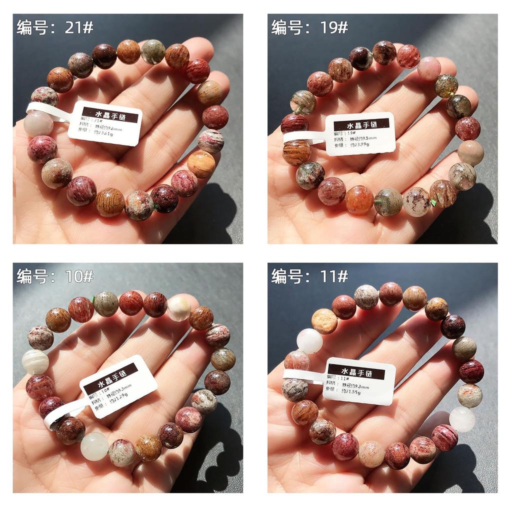 Garden Quartz Natural High Carefully Good Comes with Bead Threading Wire and Great Gift Diameter [TANAKA YA] Bracelet, Quartz, Quality, Selected,