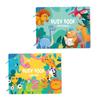 SHEFEITE Montessori Interactive Learning Cards Set of 2 - Numbers, Fruits & Animals for Babies Toddlers Early Education