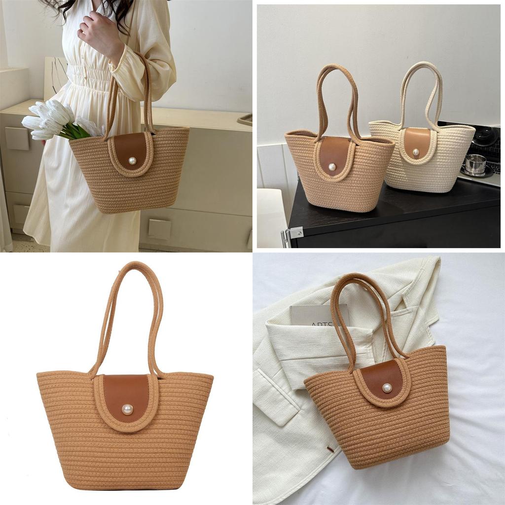 Large Capacity Popular Woven Bag 2023 Summer New Trend Fashion Shoulder Bag