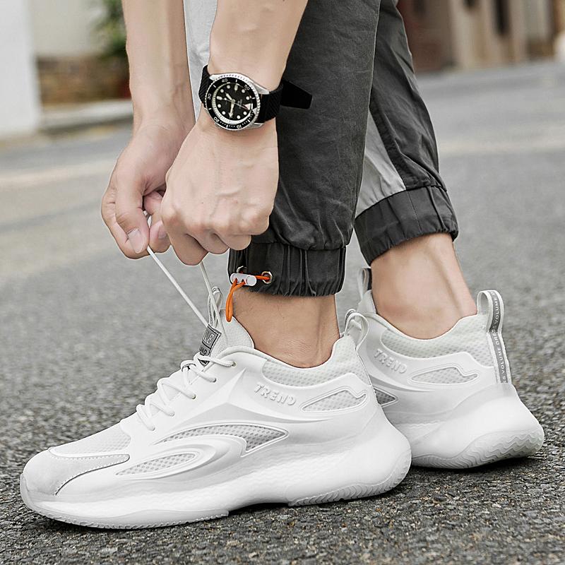 Fashion Spring Breathable Sneakers Men Elevator Shoes Height Increase Shoes for Men Casual Insole 6cm Sport Soft Sole Man Taller Shoes