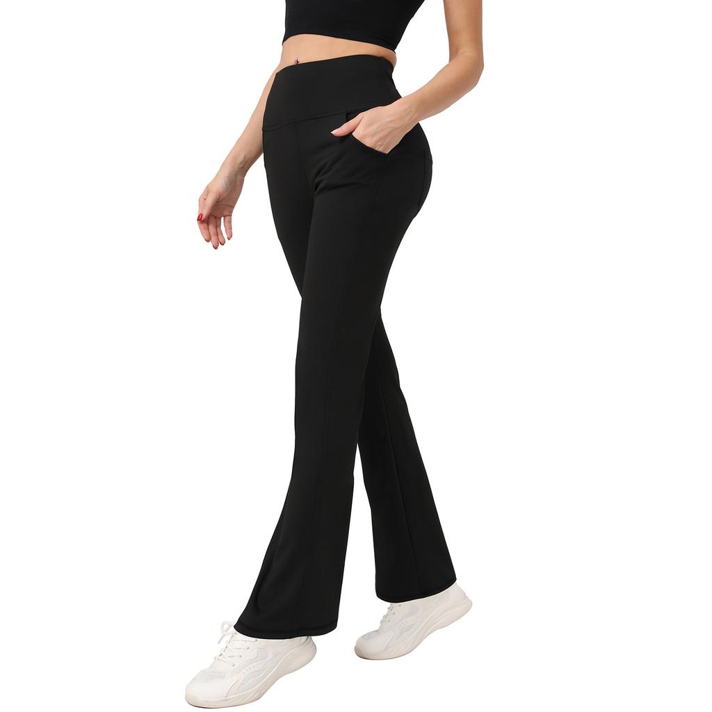Women's Casual Slim-Fit High-Waisted Pants -Color Yoga Pants With Pockets