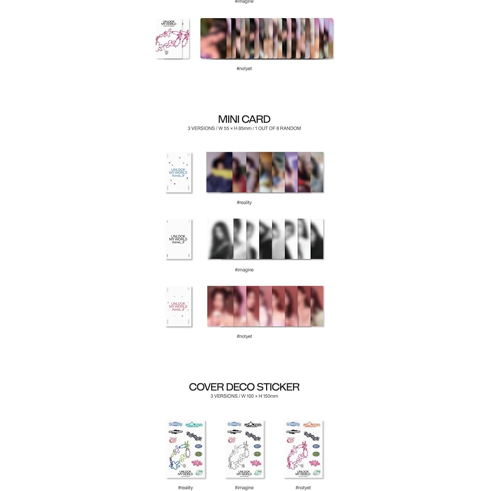 Fromis_9 Unlock My World 1st Album Contents+Tracking Sealed (Standard Random)