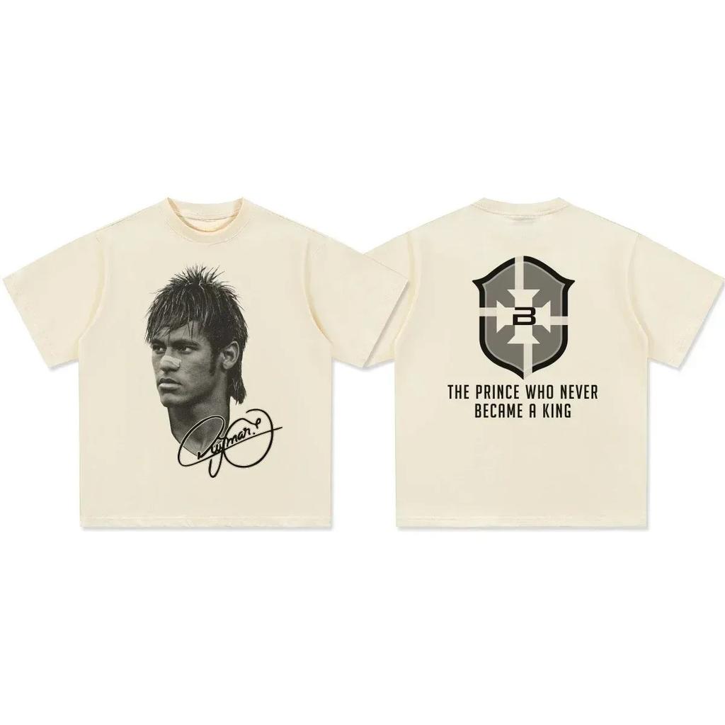 2026 Summer Cristiano Ronaldo Neymar Football Casual Tshirt Unisexs and Unisexs Luxury Brand Top