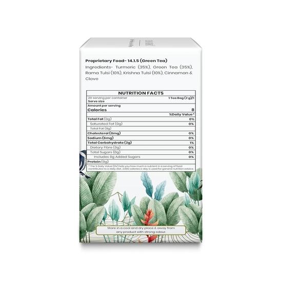 Samaara Chai Vedic Tea | Turmeric Tulsi Green Tea | 20 Tea Bags | Pack of 3