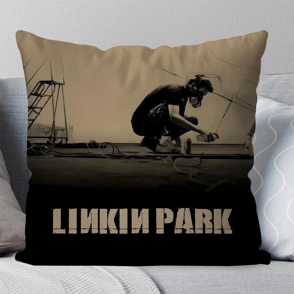 Band L-Linkin From Zero P-Park Pillow Case Square Pillow Bedroom Sofa Leisure Comfort Cushion Living Room Home Decoration 40X40