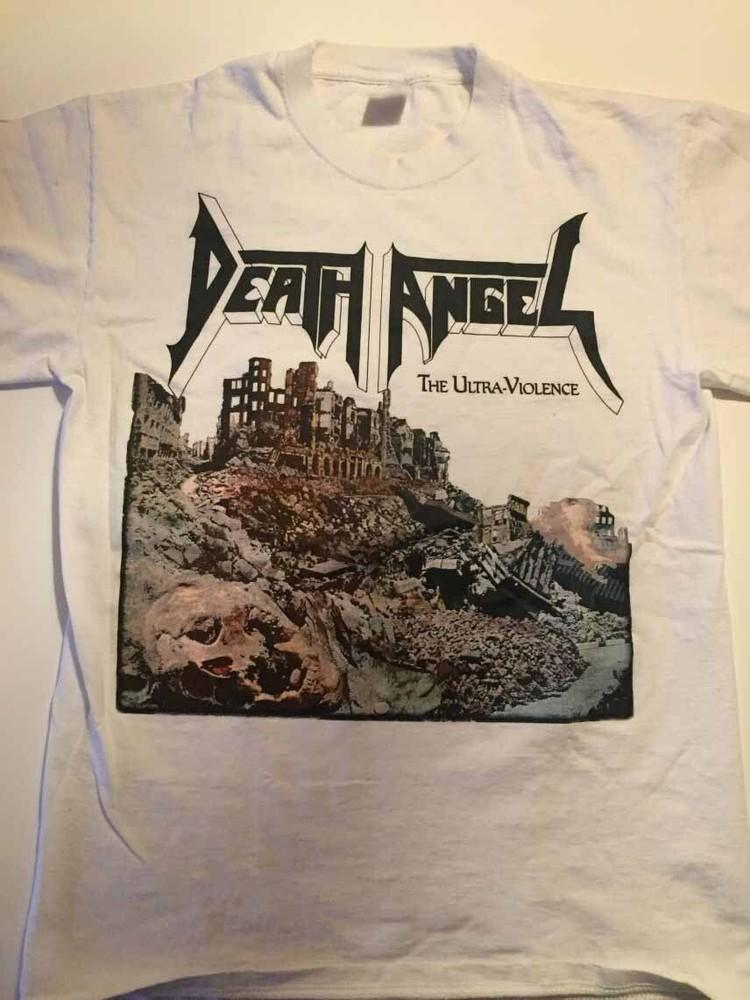 Death Angel Band - the Ultra Violence Shirt White Unisex S-5XL 1G0194 Unisex T-Shirt S