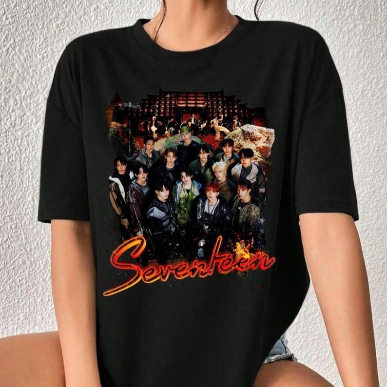 Retro Seventeen Kpop T-shirt, Seventeen 17 is Right Here Album Shirt, Seventeen Right Here World Tour Shirt, Seventeen Members Nanatour 4XL
