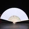Handheld Fan Blank Folding Fan DIY Wedding Decoration Bamboo Hand Held Fan Craft