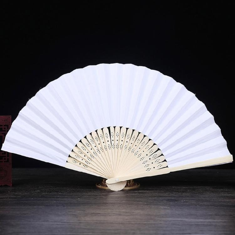 Handheld Fan Blank Folding Fan DIY Wedding Decoration Bamboo Hand Held Fan Craft