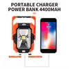 4-in-1 Solar Work Light 4 Lighting Modes USB Rechargeable LED Work Light