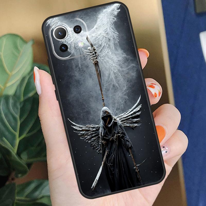Death Grim Reaper Skull Case For Xiaomi 15 14 Ultra 13T 14T 15T Pro 17 Pro Max POCO F8 F7 F5 F6 X5 X6 X7 Pro Coque