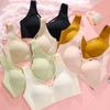 Thin Bra Without Steel Ring Women's Seamless Bra Vest Style Plus Size Bra Double Breasted Anti Sagging Bra