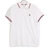 MONCLER White pique polo shirt tops S whiteUsed