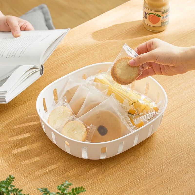 Elegant White Multifunctional Draining & Storage Basket