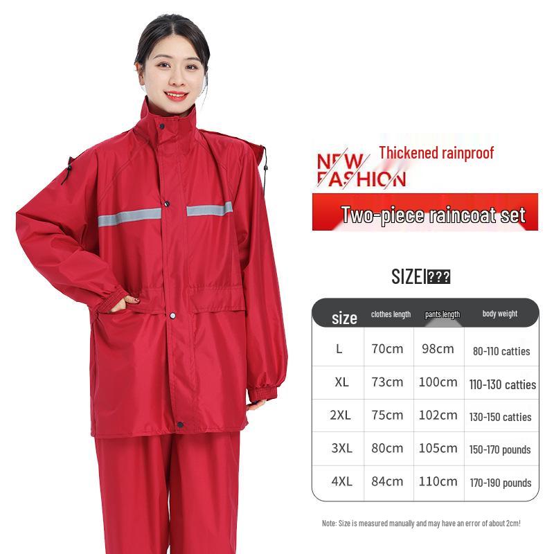 Unisex Waterproof Raincoat & Pants Set for Outdoor Cycling and Motorcycling