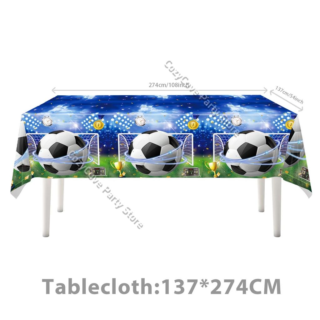 Football Birthday Decorations Soccer Theme Party Supplies Cup Plate Banner Balloons For Kids Boys Party Favor Gifts Photo Props