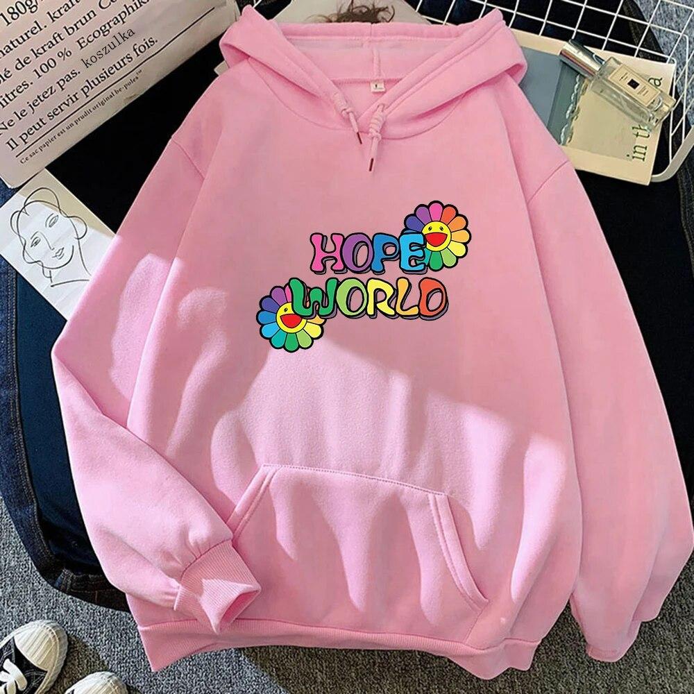 Korean Style Agust D Hoodies Hope World Clothes Spring/Autumn Tops Women/men Sweatshirt Vintage Harajuku Hoodie Kawaii Sudaderas Unisex