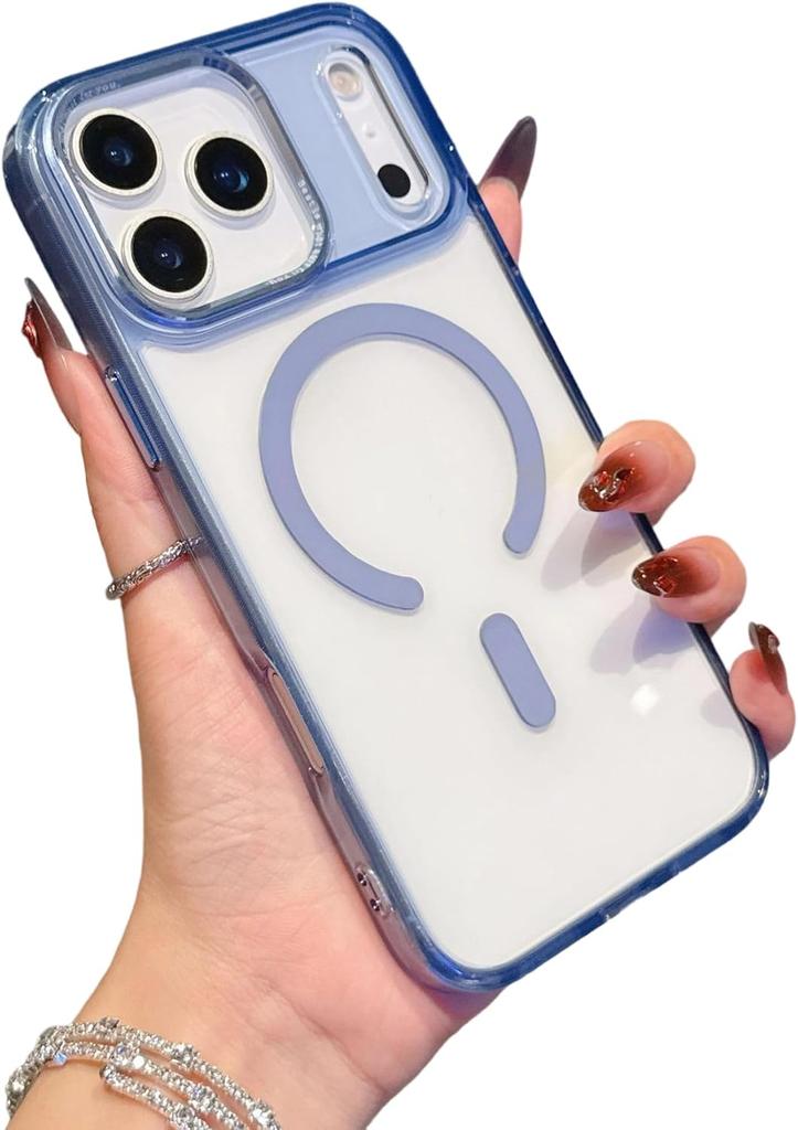 Transparent Acrylic Magnetic Phone Case For iPhone 17 Pro Max Air 16 15 Plus 14 13 For Magsafe Wireless Charge Slim Fit Cover