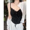 Women's Sexy Lace Polka Dot Camisole Top