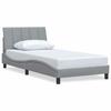 VidaXL Bed Frames Without Mattress Hanko Light Grey 100x200 Cm Fabric 3310370