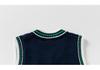 Autumn/Winter Boys' British Style V-Neck Thick Knit Cotton Yarn Sweater Vest