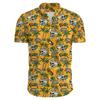 Camisa Hawaiana de Manga Corta para Hombre Estampado de Vacaciones en la Playa 100% Poliéster