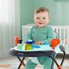 Interactive Walker for Child Rocking Cradle with Steering Wheel Blue-Gray
