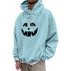 Unisex Casual Fashion Top With Drawstring Hoodie And Printed Sweatshirt