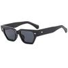 European and American square small frame rice nail sunglasses men's advanced sense ins trendy street sunglasses women's sunshade glasses