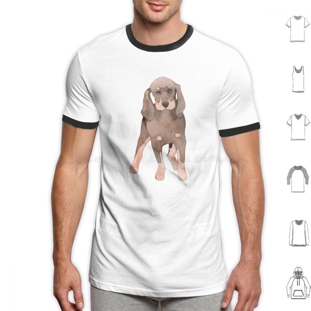 Cute Coonhound Puppy For Dog Lovers T Shirt 6xl Cotton Cool Tee Coonhound Dog Hound Redbone Coonhound Bluetick Coonhound Dogs